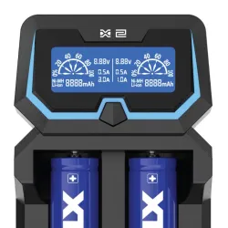 Xtar X2 Battery Charger Screen Display