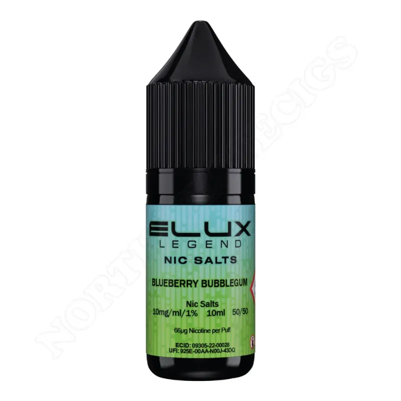 Blueberry Bubblegum Nic Salt by Elux Legend