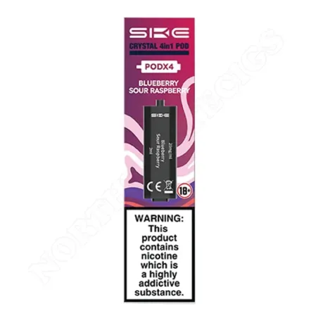 Blueberry Sour Raspberry SKE Crystal 4in1 Replacement Pods 4pk