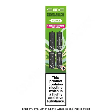 SKE Crystal 2400 4 in 1 Pods - Green Edition